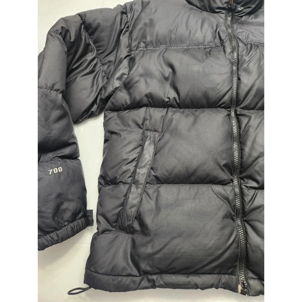Vintage The North Face Nuptse 700 Down Jacket Mens Medium Black Puffer F05 A187‎